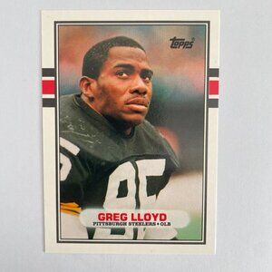 Greg Lloyd 1989 Topps Traded #115T Vintage Football Card Steelers